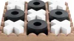 Jeu de morpion en MDF Tic Tac (Noir)