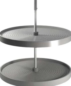 Jeu de plateaux circulaires pour meuble de cuisine Shelvo (Gris)