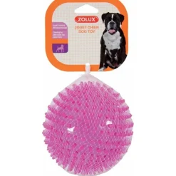 Jouet pour chien balle avec picots Pop 13 cm (Framboise)