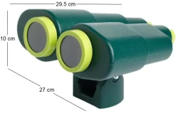 Jumelles XXL en plastique pour enfants (Vert foncé et vert lemon)