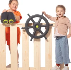 Jumelles XXL en plastique pour enfants (Anthracite et vert lemon)