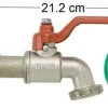 Kit adaptateur de cuve 1000l avec robinet 1/4 tour