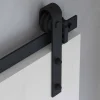 Kit de quincaillerie pour porte coulissante suspendue en bois Barn (Sans fermeture amortie)