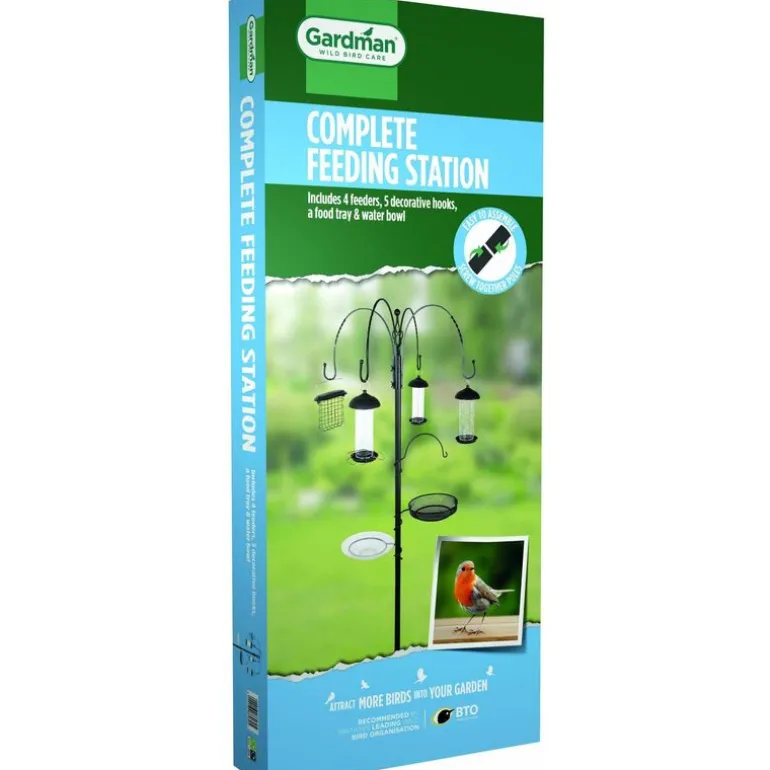 Kit mangeoire avec bain à oiseaux Complete station