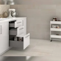 Kit tiroir anthracite meuble cuisine et salle de bain Concept (Pour tiroir de 35 x 18.5 cm)