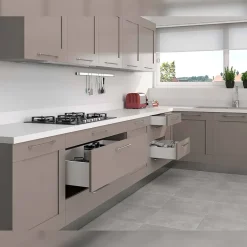 Kit tiroir blanc meuble cuisine et salle de bain Concept (Pour tiroir de 35 x 18.5 cm)