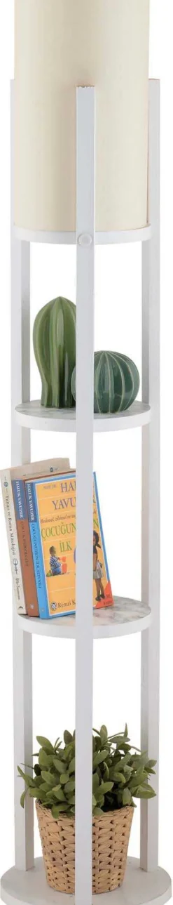 Lampadaire Circle Nora (Blanc)