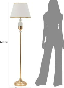 Lampadaire en métal Gipsy 40 x 160 cm