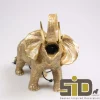 Lampe animal doré en résine (Elephant)