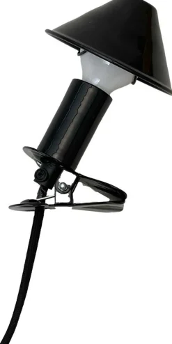 Lampe à clipser en métal Mush room (Noir)