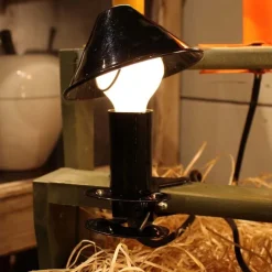 Lampe à clipser en métal Mush room (Noir)