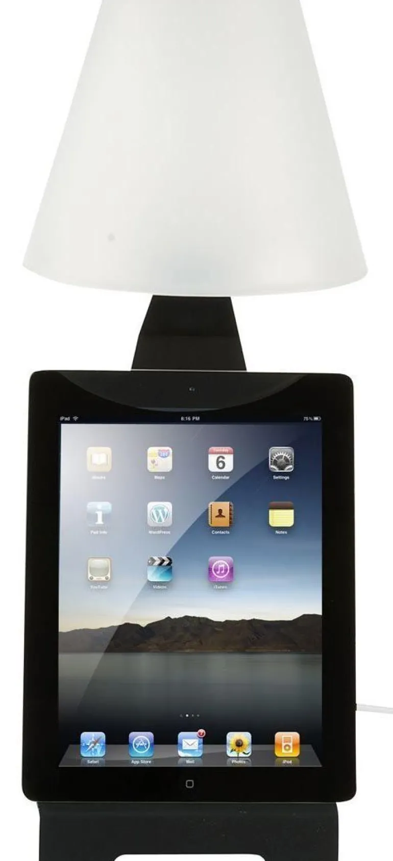 Lampe de chevet support tablette