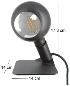 Lampe design magnétique Iride (Noir)