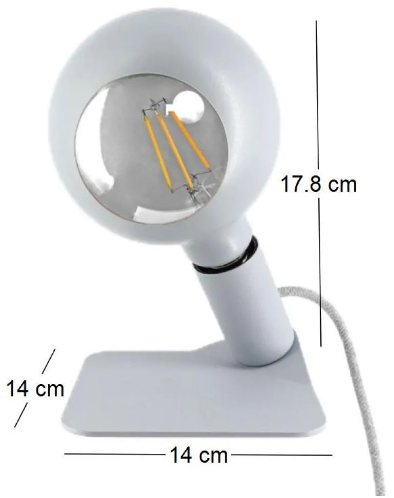 Lampe design magnétique Iride (Gris)