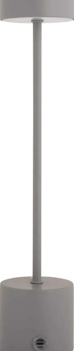 Lampe de table en métal Ganard led (Gris)