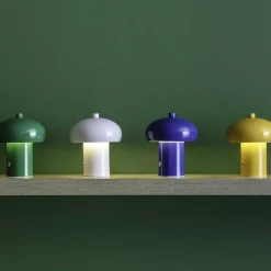 Lampe de table en métal Retro Seta (Violet)