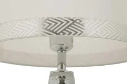 Lampe de table en métal Tower 30 x 54 cm (Argent)