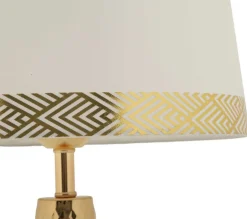 Lampe de table en métal Tower 30 x 54 cm (Doré)