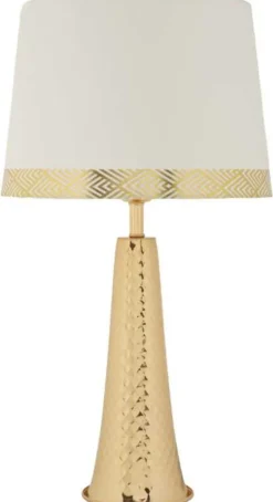 Lampe de table en métal Tower 30 x 54 cm (Doré)