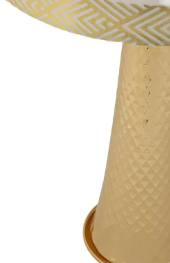Lampe de table en métal Tower 30 x 54 cm (Doré)