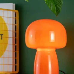 Lampe de table en verre Fervor (Orange)
