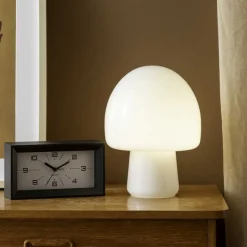 Lampe de table en verre Gozar (Blanc)