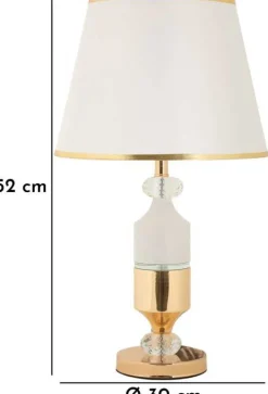 Lampe en métal à poser Gipsy 30 x 52 cm