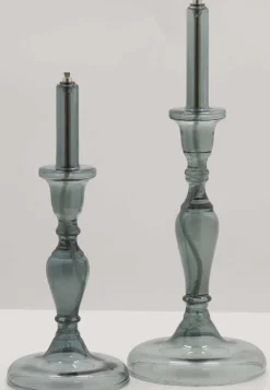 Lampe à huile en verre smoké Candle (14 x 38.5 cm)