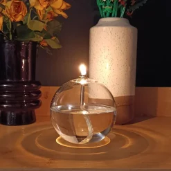 Lampe à huile en verre Sphere (11 x 12 cm)