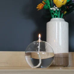 Lampe à huile en verre Sphere (11 x 12 cm)