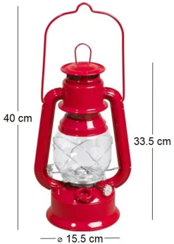 Lampe luciole en métal 30 cm (Cerise)