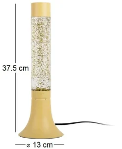 Lampe à paillettes Astro Glitter (Jaune)
