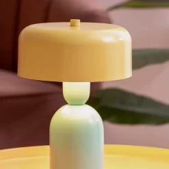 Lampe à poser Double Funky (Turquoise, Jaune)