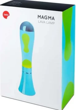 Lampe à poser en aluminium et verre Magma (Bleu)
