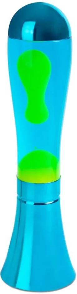 Lampe à poser en aluminium et verre Magma (Bleu)