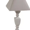 Lampe à poser en bois et coton