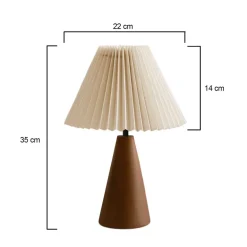 Lampe à poser en bois et PVC Serenity (Modèle 3)