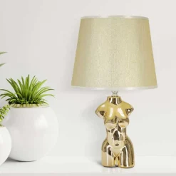 Lampe à poser en céramique Buste glam (Buste femme)