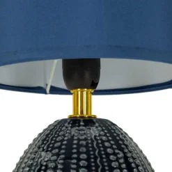 Lampe à poser en céramique et métal Flavi 15 x 30.5 cm (Bleu)
