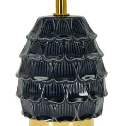 Lampe à poser en céramique et métal Pigny 15 x 30.5 cm (Bleu)