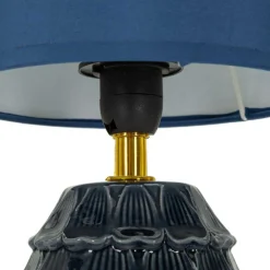 Lampe à poser en céramique et métal Pigny 15 x 30.5 cm (Bleu)
