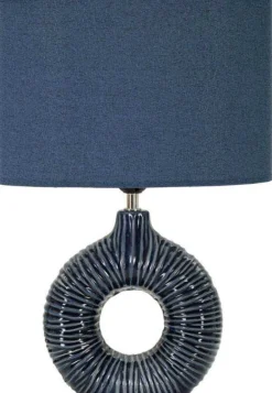 Lampe à poser en céramique Seta 28.5 x 15 x 43 cm (Bleu)