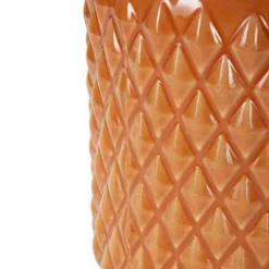 Lampe à poser en céramique Square 28 x 44 cm (Orange)