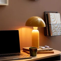Lampe à poser en métal Atrayente (Jaune ocre)