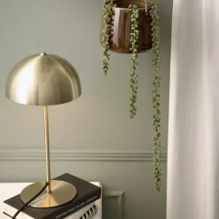 Lampe à poser en métal Bonnet 39 cm (Doré antique)