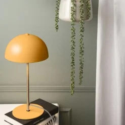 Lampe à poser en métal Bonnet 39 cm (Jaune)