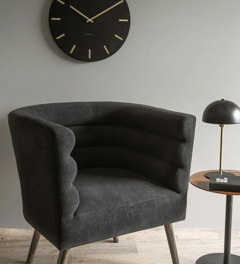 Lampe à poser en métal Bonnet 39 cm (Noir)