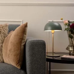 Lampe à poser en métal Bonnet 39 cm (Vert et noir)