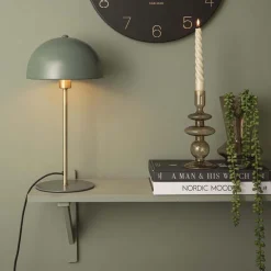 Lampe à poser en métal Bonnet 39 cm (Vert et noir)