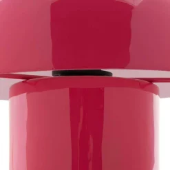 Lampe à poser en métal coloré Fat Mushroom Mini (Rose)